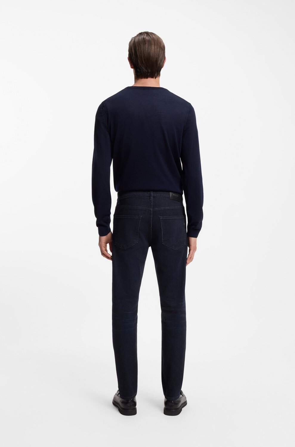 BOSS Slim Fit Delaware Jeans – Blauw-94% katoen, 5% elastomultiester, 1% elastaan-HEREN BROEKEN-Blauw