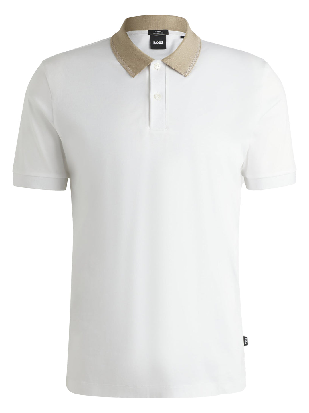 BOSS slim fit polo H-Phillipson-100% katoen-HEREN POLO'S & T-SHIRTS-Wit