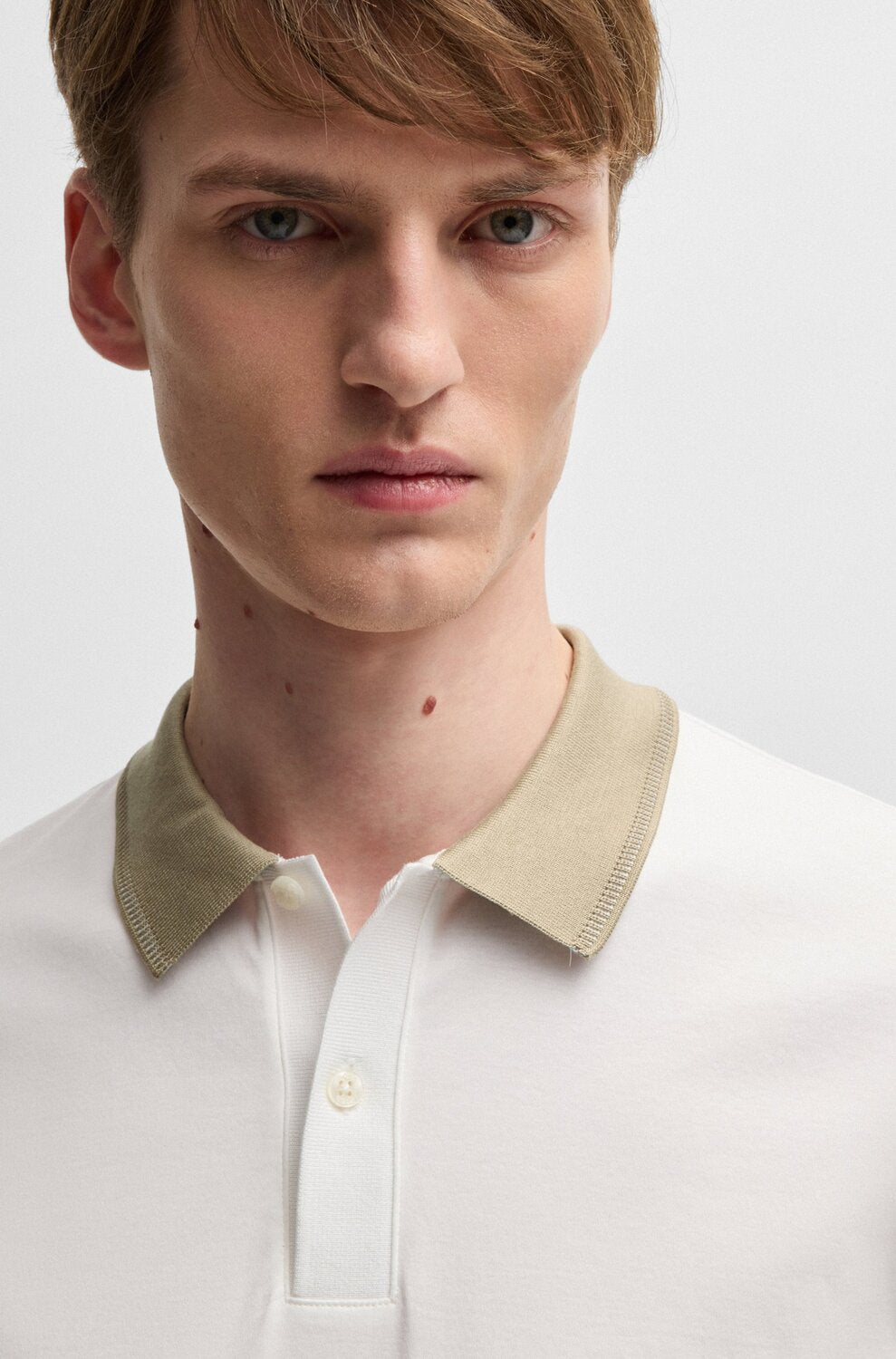 BOSS slim fit polo H-Phillipson-100% katoen-HEREN POLO'S & T-SHIRTS-Wit