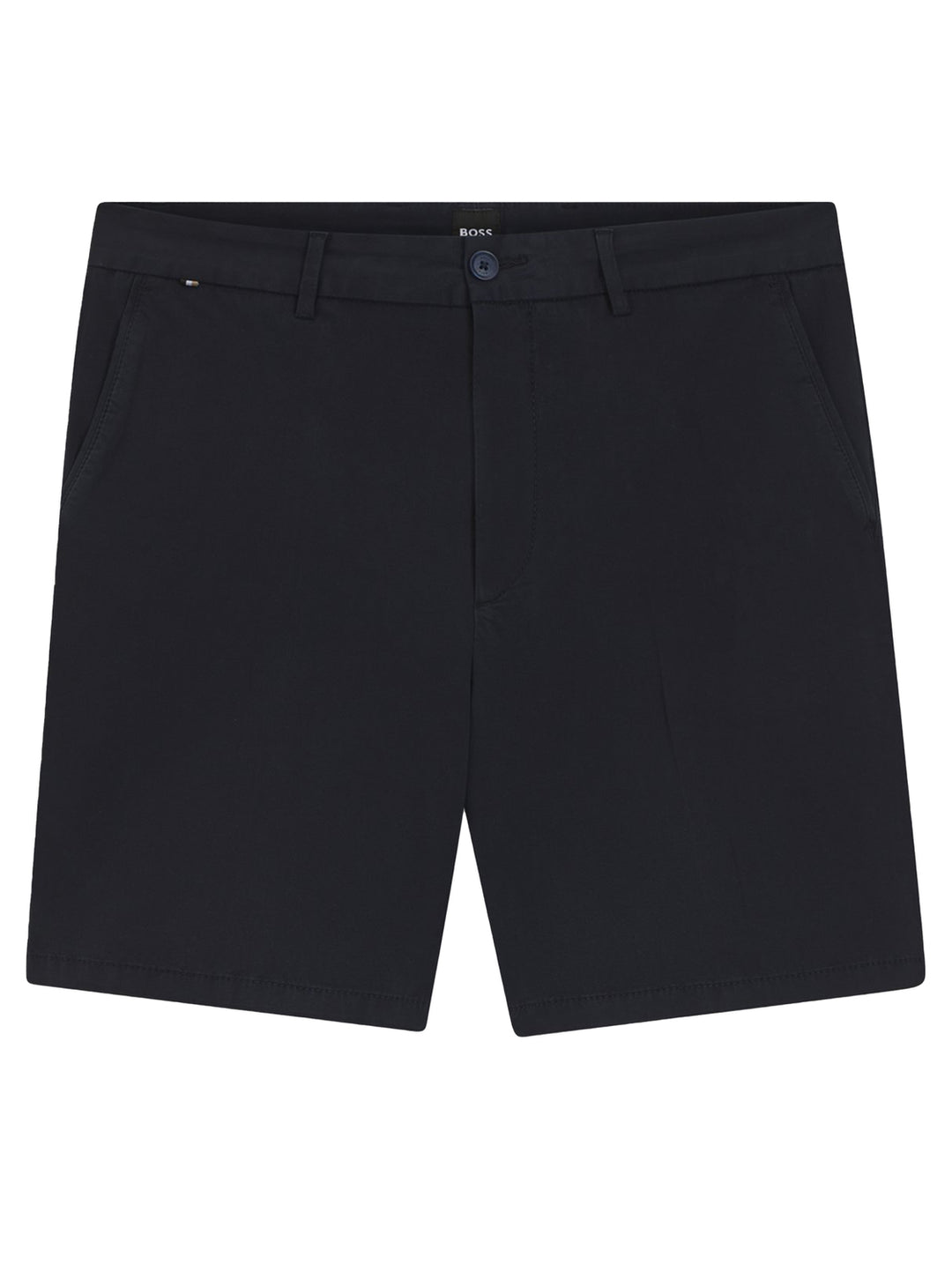 BOSS Stretch Katoenen Twill H-Kane1 Short – Blauw-93% katoen, 7% elastaan-HEREN BROEKEN-Blauw