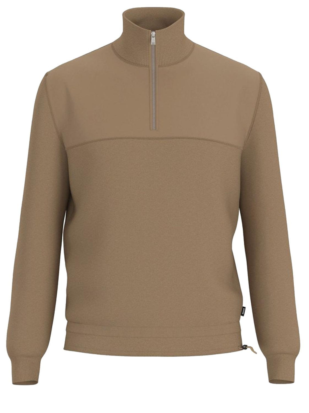 BOSS trui FUSIONE-55% lyocell, 30% katoen, 15% wol-HEREN TRUIEN & VESTEN-Beige