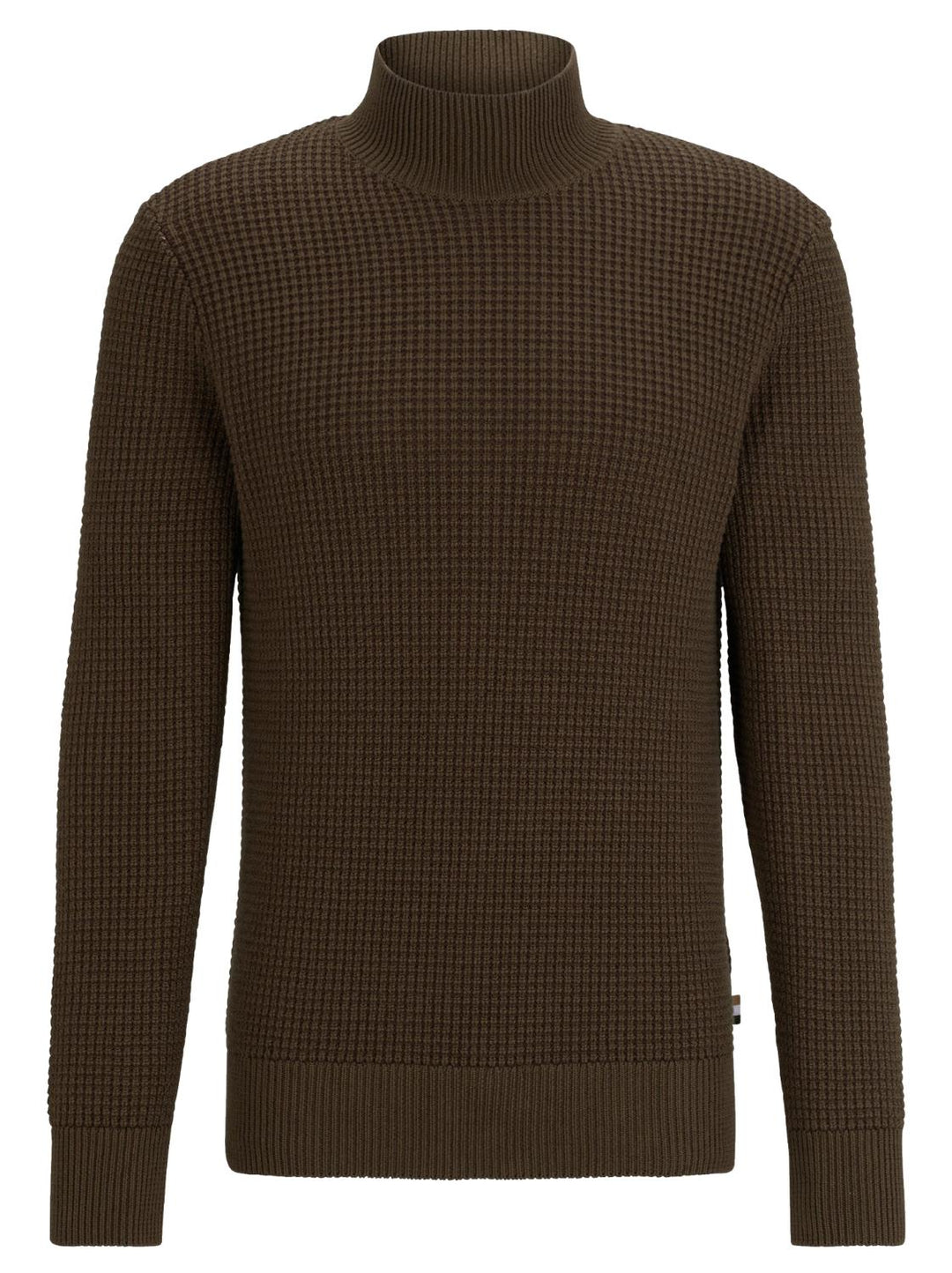 BOSS trui MAURELIO-54% katoen, 46% wol-HEREN TRUIEN & VESTEN-Groen