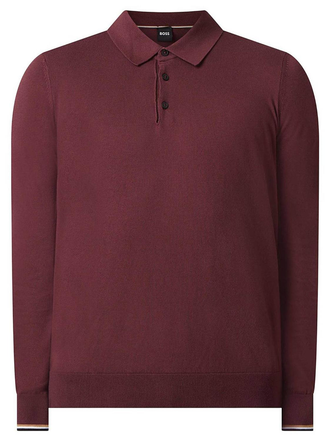 BOSS trui polokraag GEMELLO-100% katoen-HEREN TRUIEN & VESTEN-Bordeaux