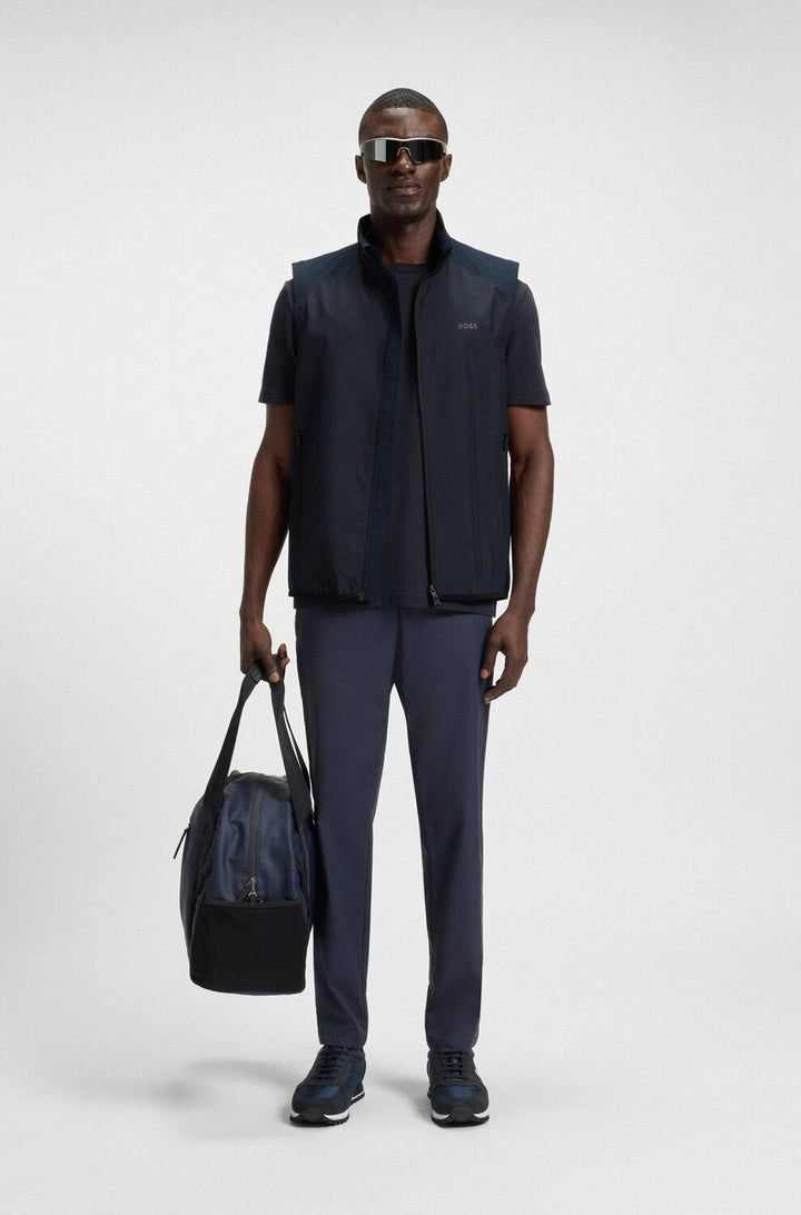 BOSS V Putt Vest Body Warmer – Blauw-100% polyester-HEREN JASSEN & JACKS-Blauw