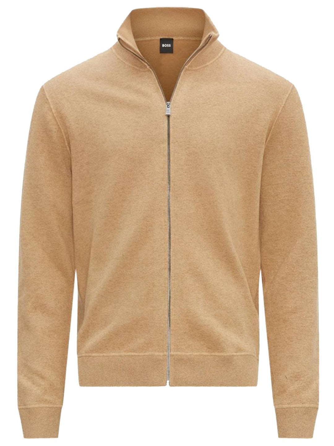 BOSS vest FONSO-70% katoen, 30% wol-HEREN TRUIEN & VESTEN-Beige