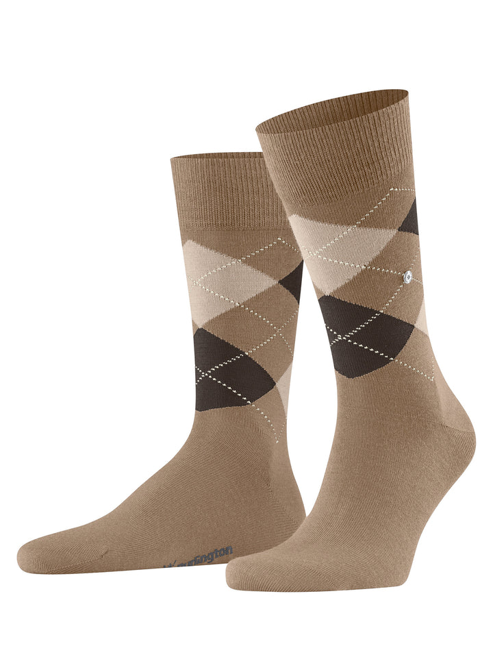 Burlington Edinburgh Heren Sokken – Beige-71% wol, 29% polyamide-HEREN ONDERMODE-Beige