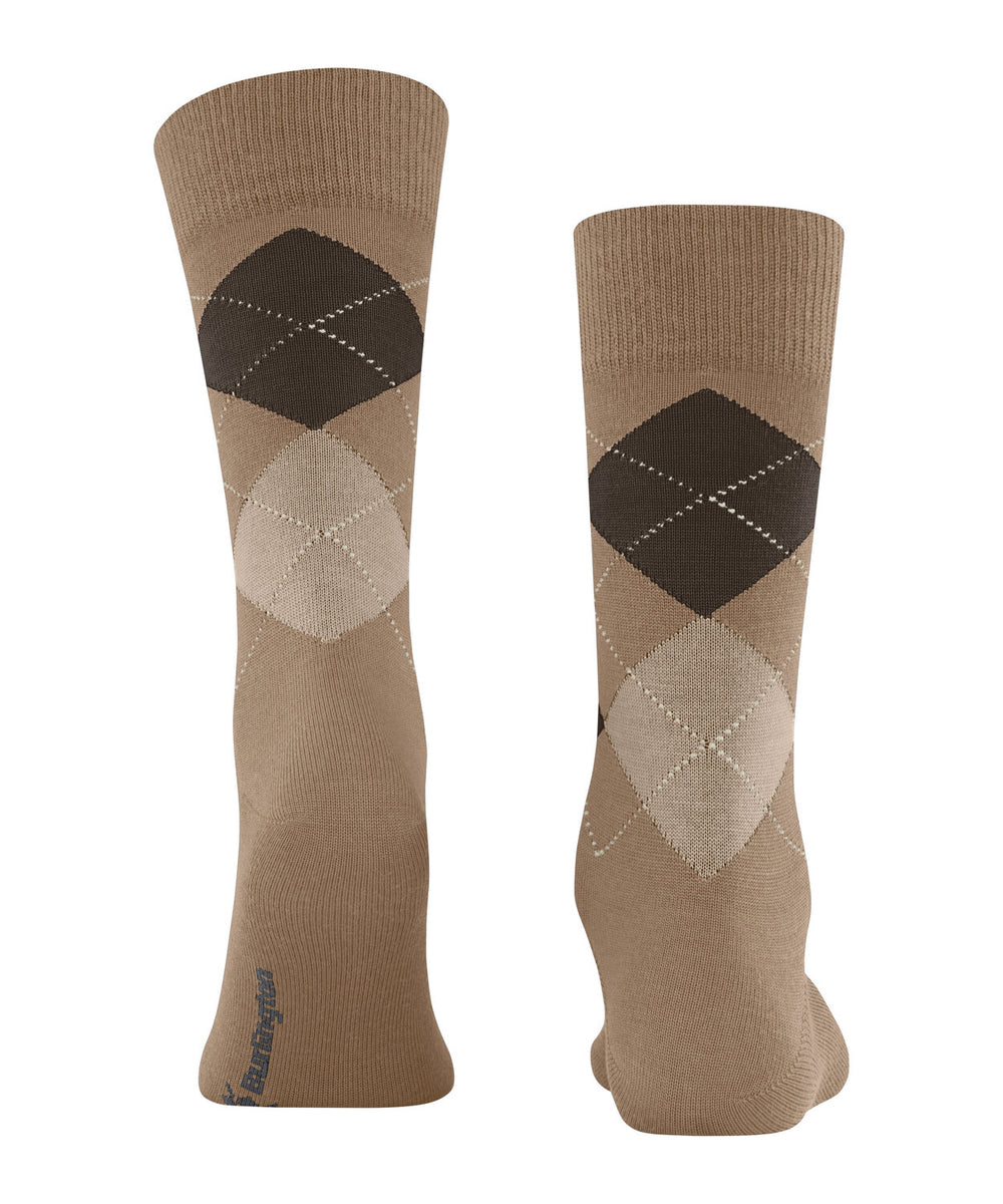 Burlington Edinburgh Heren Sokken – Beige-71% wol, 29% polyamide-HEREN ONDERMODE-Beige