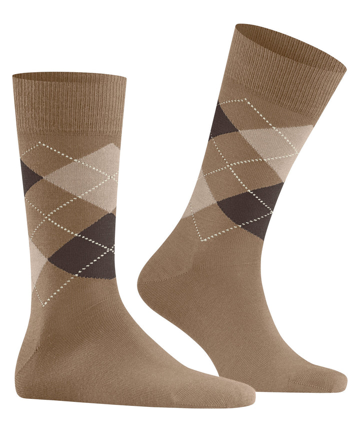 Burlington Edinburgh Heren Sokken – Beige-71% wol, 29% polyamide-HEREN ONDERMODE-Beige