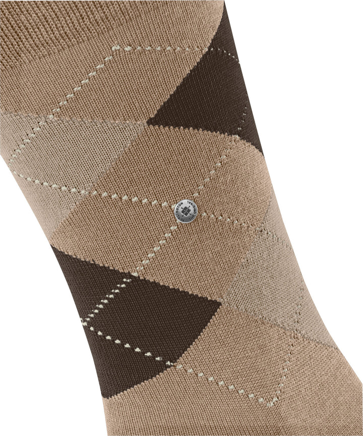 Burlington Edinburgh Heren Sokken – Beige-71% wol, 29% polyamide-HEREN ONDERMODE-Beige