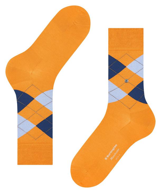 Burlington Manchester sokken-84% katoen, 16% polyamide-HEREN ONDER- EN BADMODE-Oranje