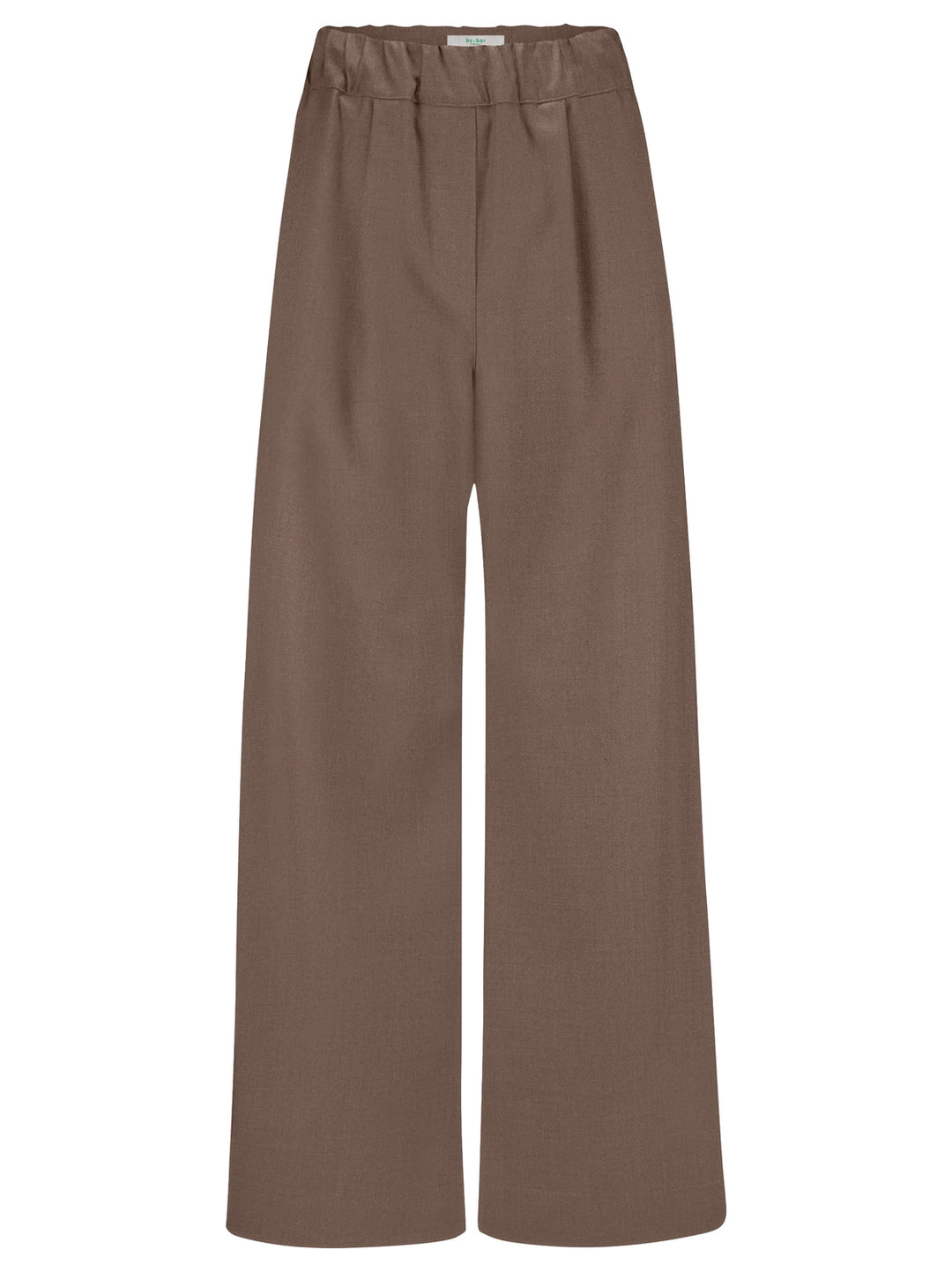 by-bar Benji Melange Pantalon – Bruin-64% polyester, 33% viscose, 3% elasthaan-DAMES BROEKEN-Bruin