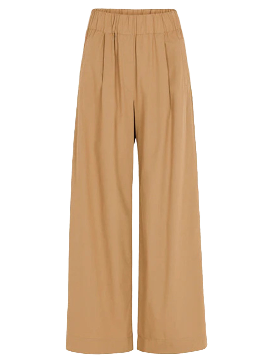 by-bar Benji poplin pants – Bruin-100% katoen-DAMES BROEKEN-Bruin