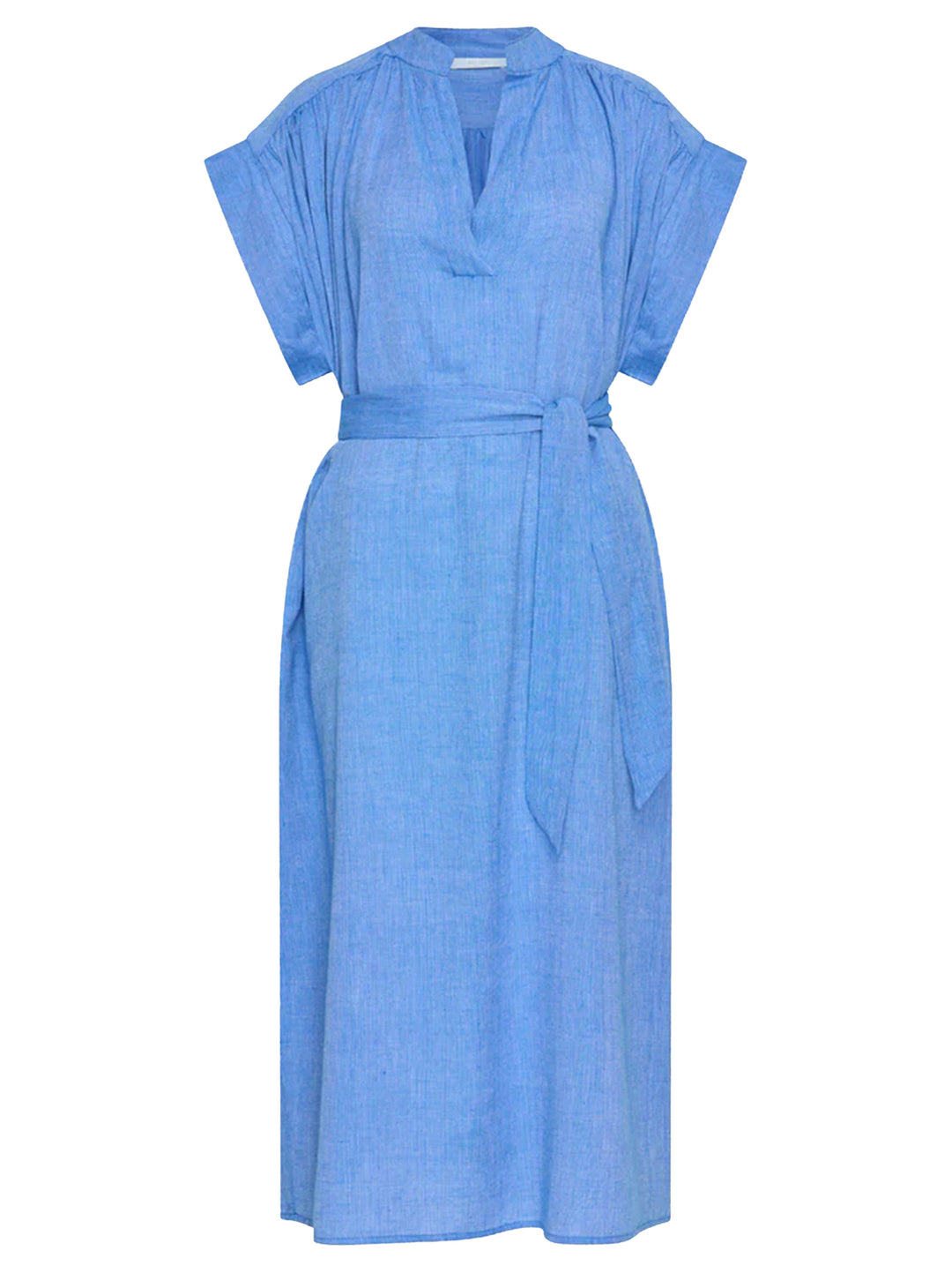 by-bar Bodin Athia Jurk – Sapphire Blue-100% katoen-DAMES JURKEN-Blauw