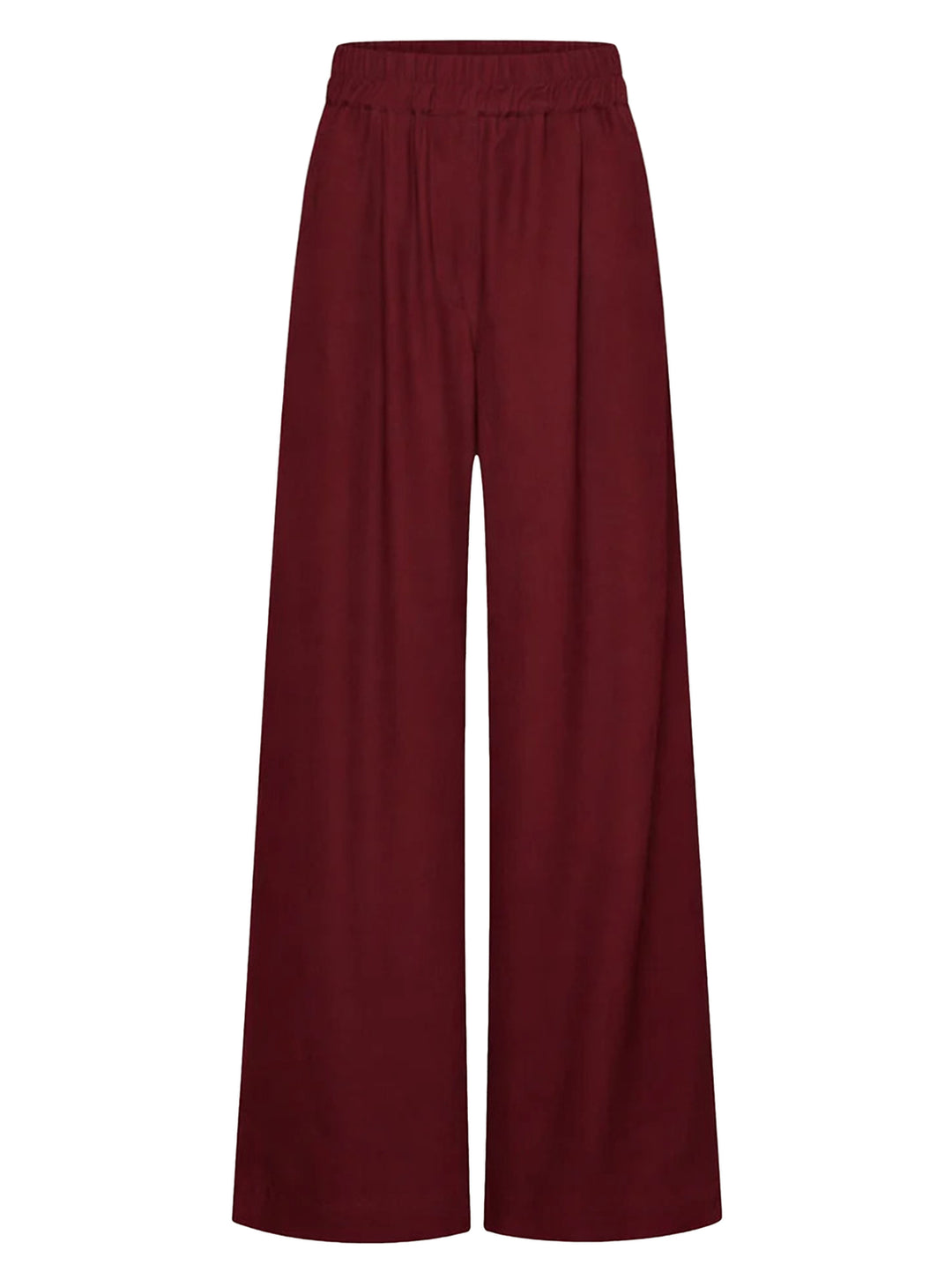 by-bar Broek – Rood-100% viscose-DAMES BROEKEN-Rood
