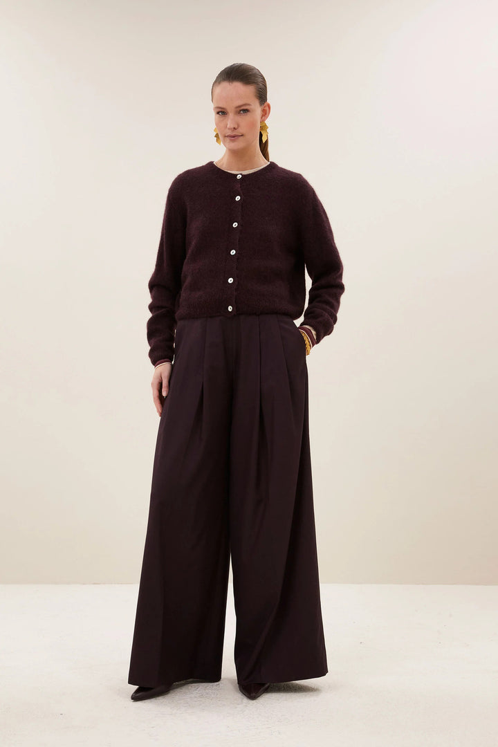 by-bar Cleo Cardigan – Rood-50% alpaca, 28% polyamide, 22% lamswol-DAMES TRUIEN & VESTEN-Rood