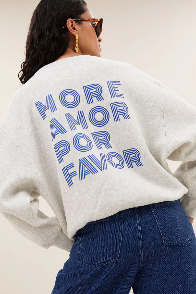 by-bar Lili Amor Sweater – Grijs-80% katoen, 20% polyester-DAMES TRUIEN & VESTEN-Grijs