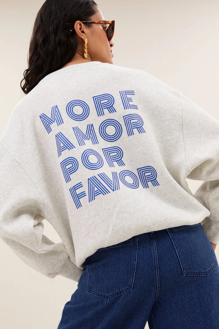 by-bar Lili Amor Sweater – Grijs-80% katoen, 20% polyester-DAMES TRUIEN & VESTEN-Grijs