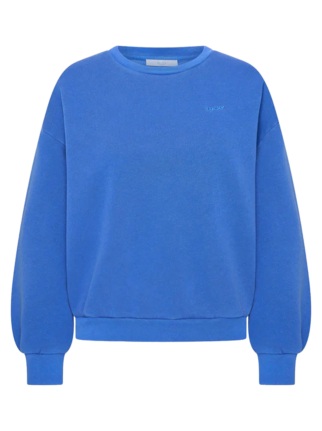 by-bar lili lucky sweater – Blauw-100% katoen-DAMES TRUIEN & VESTEN-Blauw