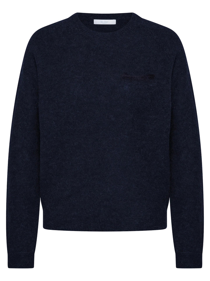 by-bar Polly Pullover – Blauw-50% alpaca, 28% polyamide, 22% lamswol-DAMES TRUIEN & VESTEN-Blauw