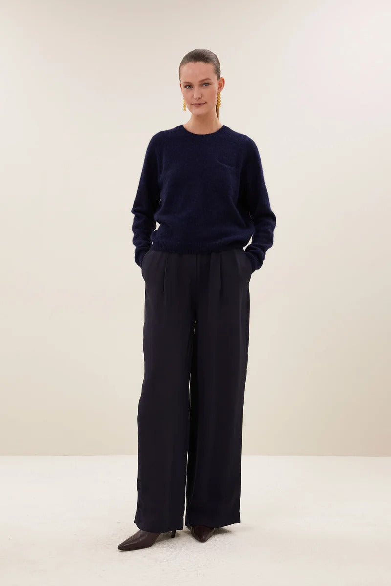 by-bar Polly Pullover – Blauw-50% alpaca, 28% polyamide, 22% lamswol-DAMES TRUIEN & VESTEN-Blauw