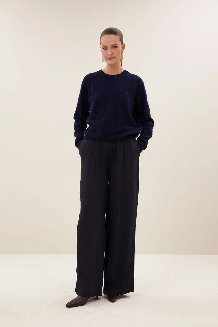 by-bar Polly Pullover – Blauw-50% alpaca, 28% polyamide, 22% lamswol-DAMES TRUIEN & VESTEN-Blauw