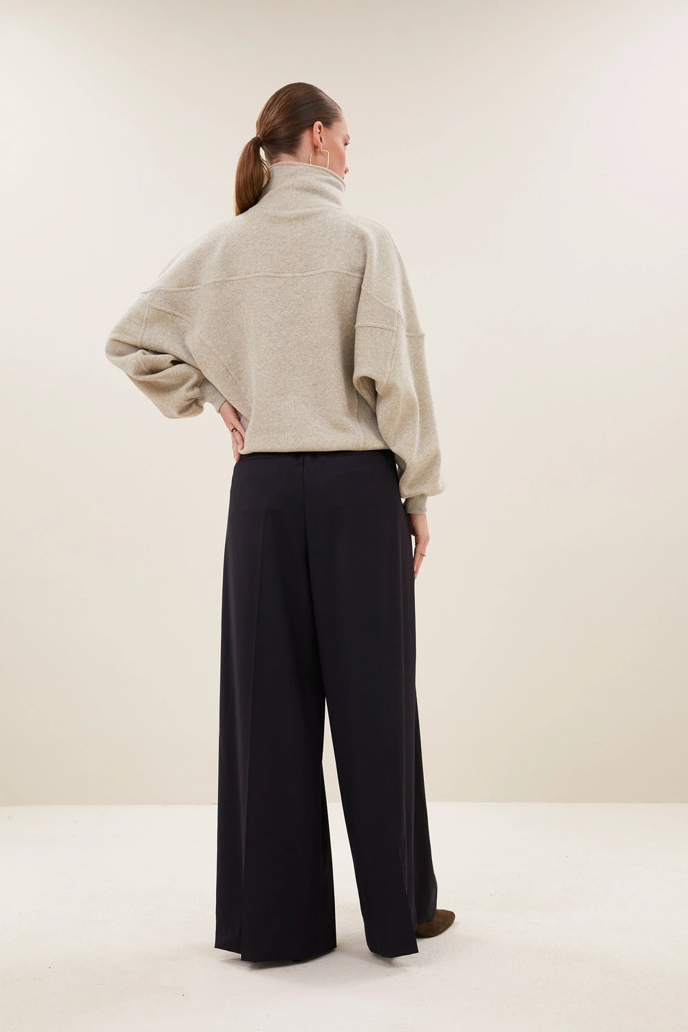 by-bar Roos Sparkle Sweater – Goud-86% katoen, 7% polyamide, 7% metaalpoyester-DAMES TRUIEN & VESTEN-Goud