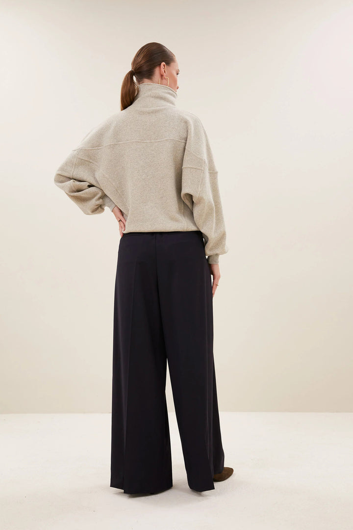 by-bar Roos Sparkle Sweater – Goud-86% katoen, 7% polyamide, 7% metaalpoyester-DAMES TRUIEN & VESTEN-Goud
