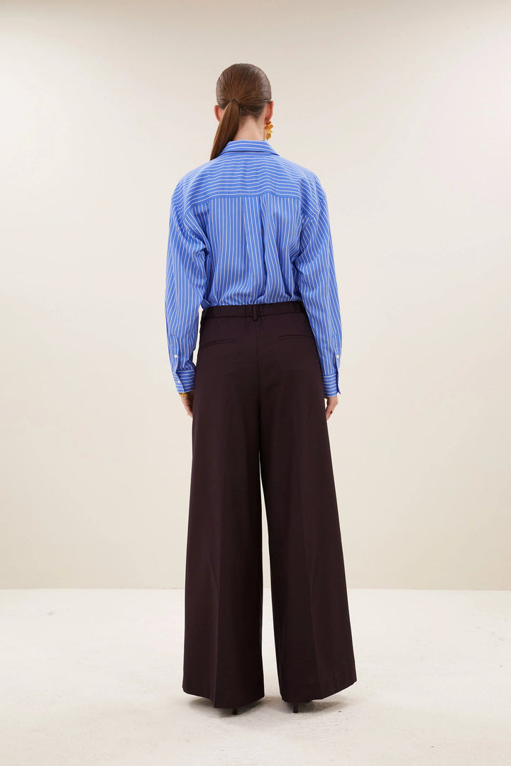 by-bar Sef Pantalon – Rood-70% polyester, 30% viscose-DAMES BROEKEN-Rood