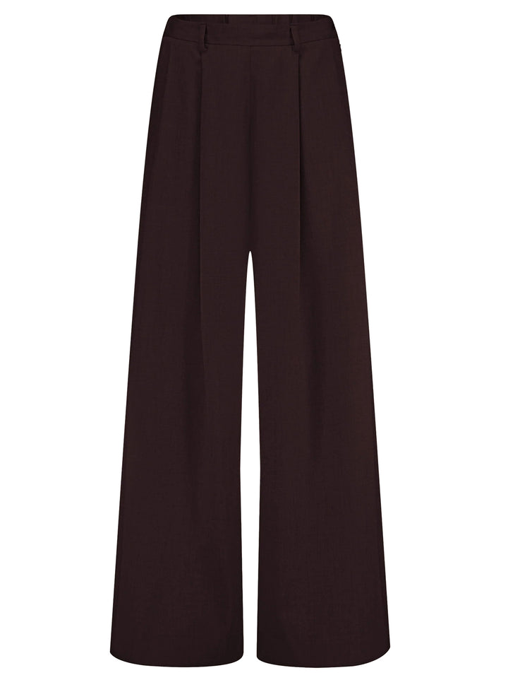 by-bar Sef Pantalon – Rood-70% polyester, 30% viscose-DAMES BROEKEN-Rood
