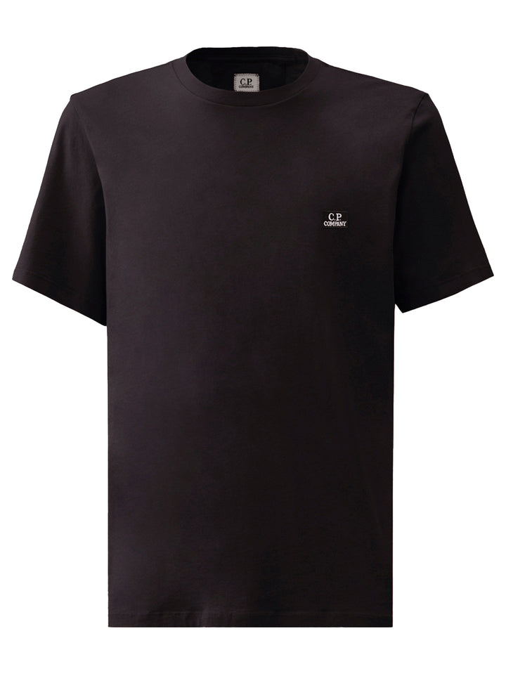 C.P. Company 30/1 Jersey Logo Patch T-Shirt - Blue-100% katoen-HEREN POLO'S & T-SHIRTS-Blauw