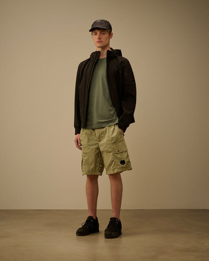 C.P. Company 30/1 Jersey Logo Patch T-Shirt -Groen-100% katoen-HEREN POLO'S & T-SHIRTS-Groen