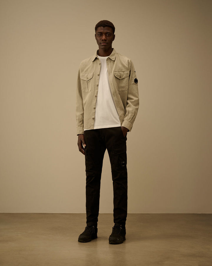 C.P. Company 30/1 Jersey Logo Patch T-Shirt - Room-100% katoen-HEREN POLO'S & T-SHIRTS-Room