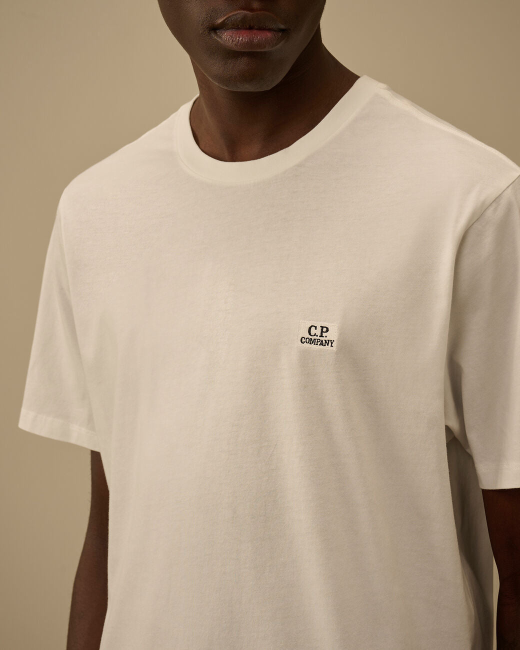 C.P. Company 30/1 Jersey Logo Patch T-Shirt - Room-100% katoen-HEREN POLO'S & T-SHIRTS-Room