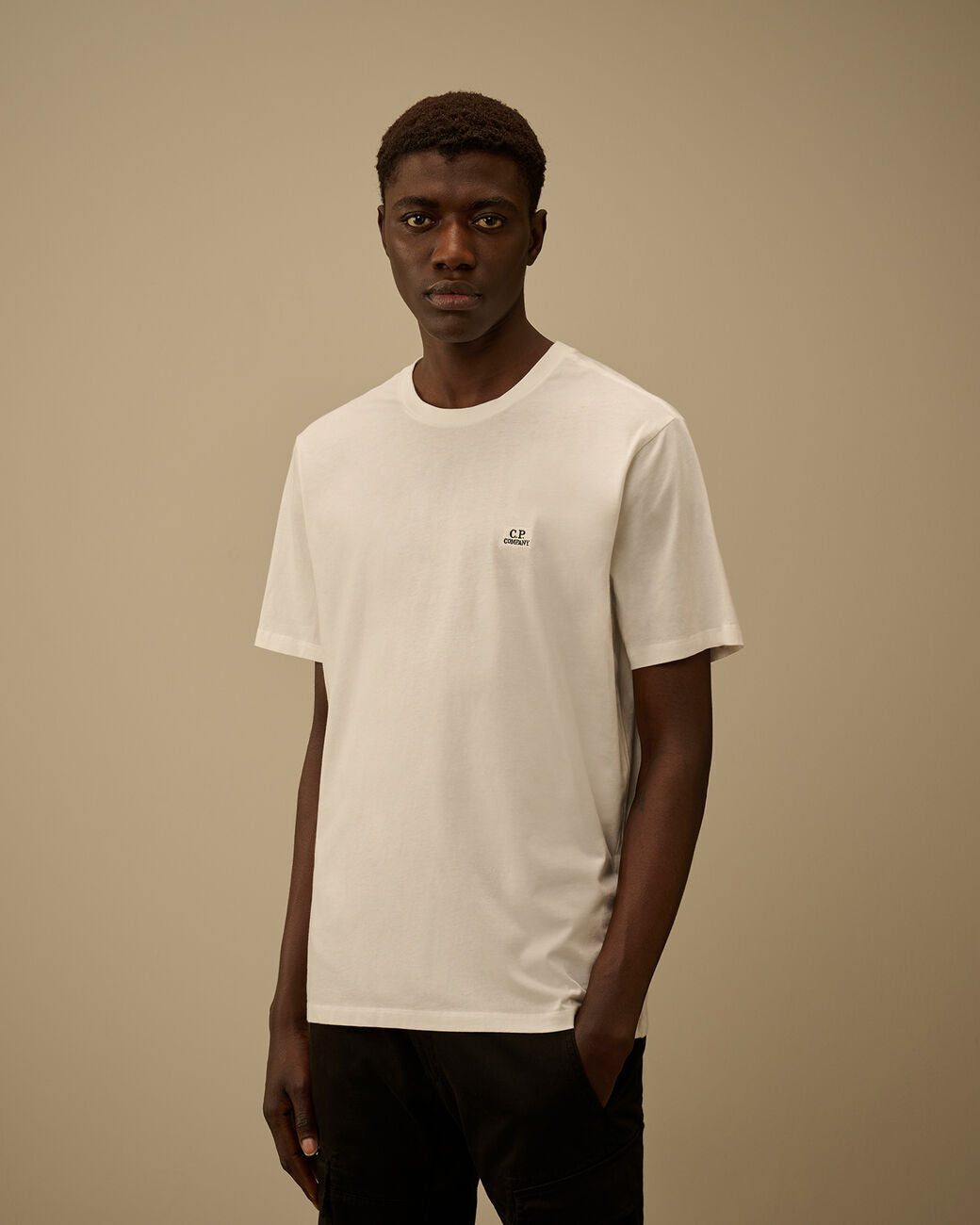 C.P. Company 30/1 Jersey Logo Patch T-Shirt - Room-100% katoen-HEREN POLO'S & T-SHIRTS-Room