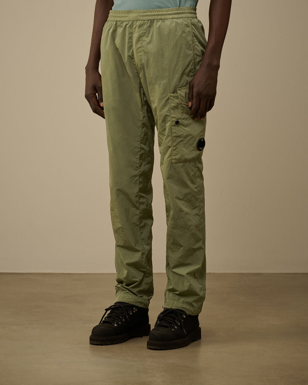 C.P. Company Chrome‑R Lens Cargo Pants – Groen-100% polyamide-HEREN BROEKEN-Groen