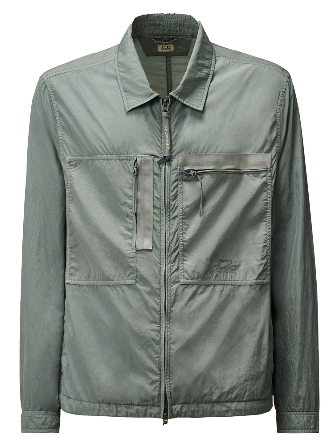 C.P. Company chrome-R overshirt-Buitenstof: 100% Polyamide / Nylon-HEREN SHIRTS-Blauw