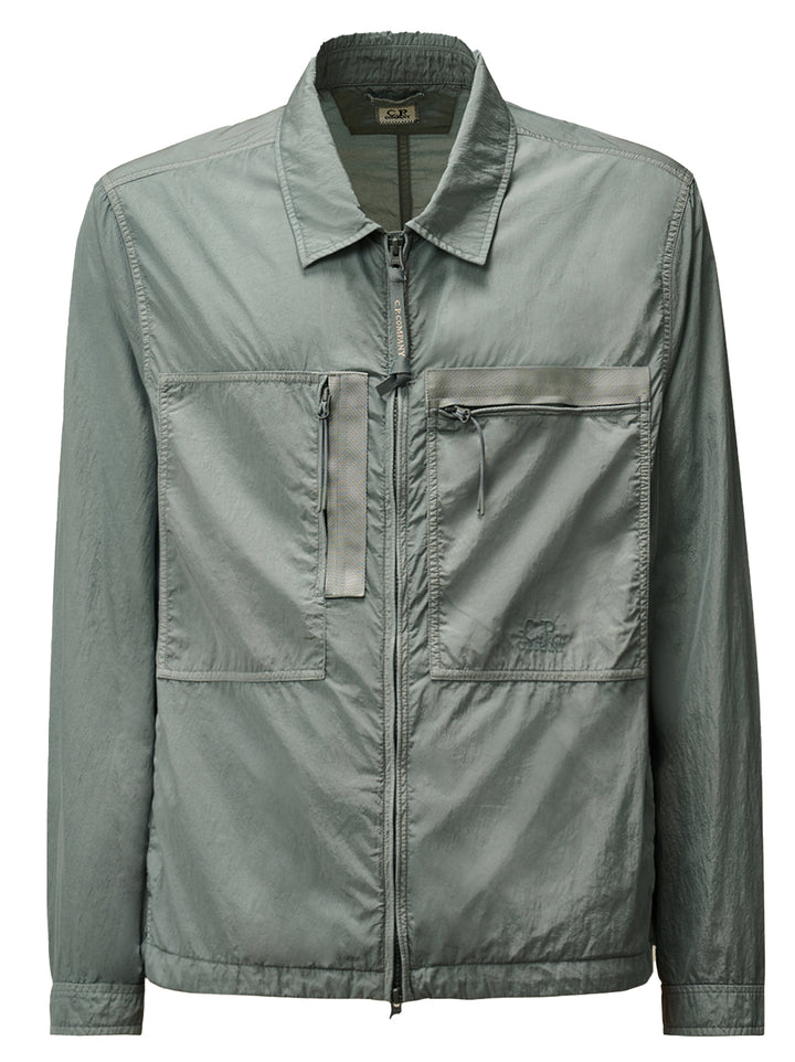 C.P. Company chrome-R overshirt-Buitenstof: 100% Polyamide / Nylon-HEREN SHIRTS-Blauw