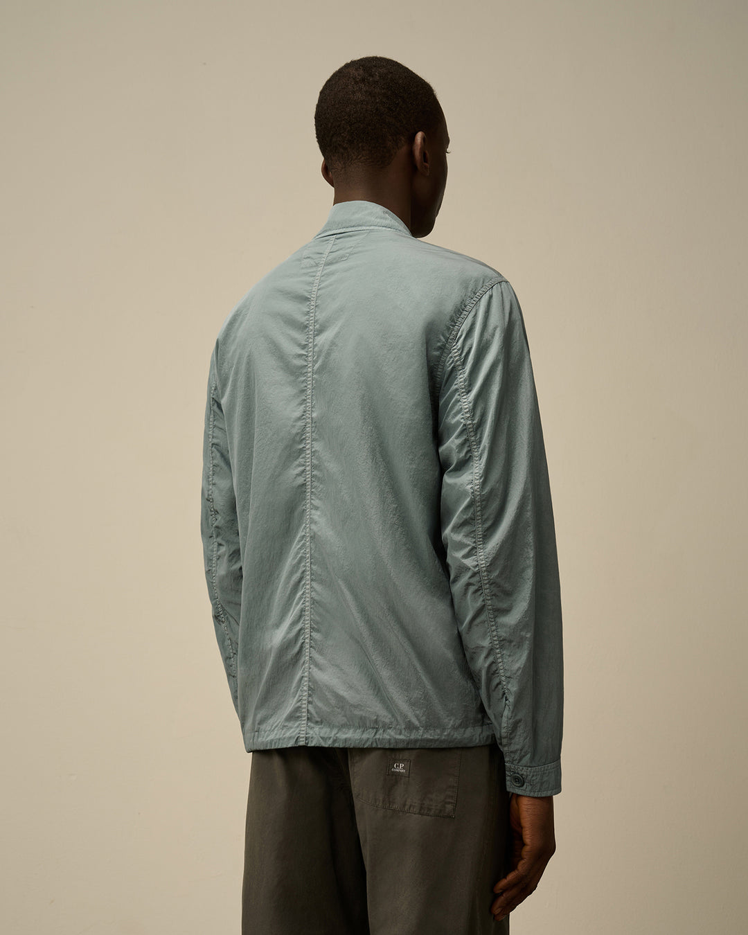 C.P. Company chrome-R overshirt-Buitenstof: 100% Polyamide / Nylon-HEREN SHIRTS-Blauw