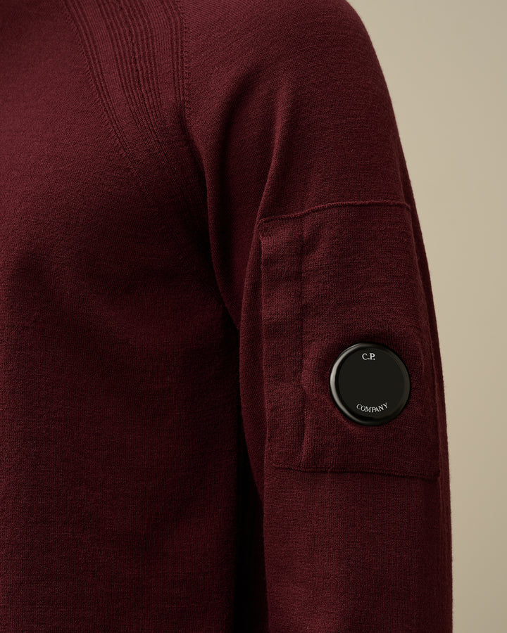 C.P. Company coltrui merinowol-Externe stof: 88% Scheerwol, 12% Polyester-HEREN TRUIEN & VESTEN-Paars