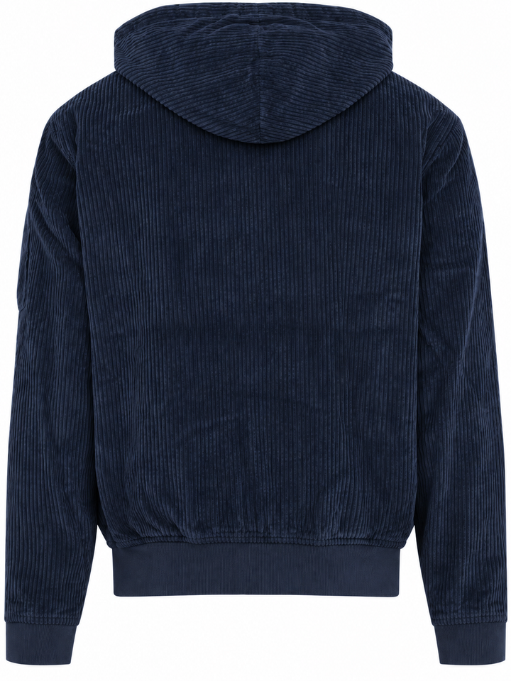 C.P. Company Corduroy Full Zip Vest – Blauw-100% katoen<br />Voering: 100% polyamide-HEREN TRUIEN & VESTEN-Blauw