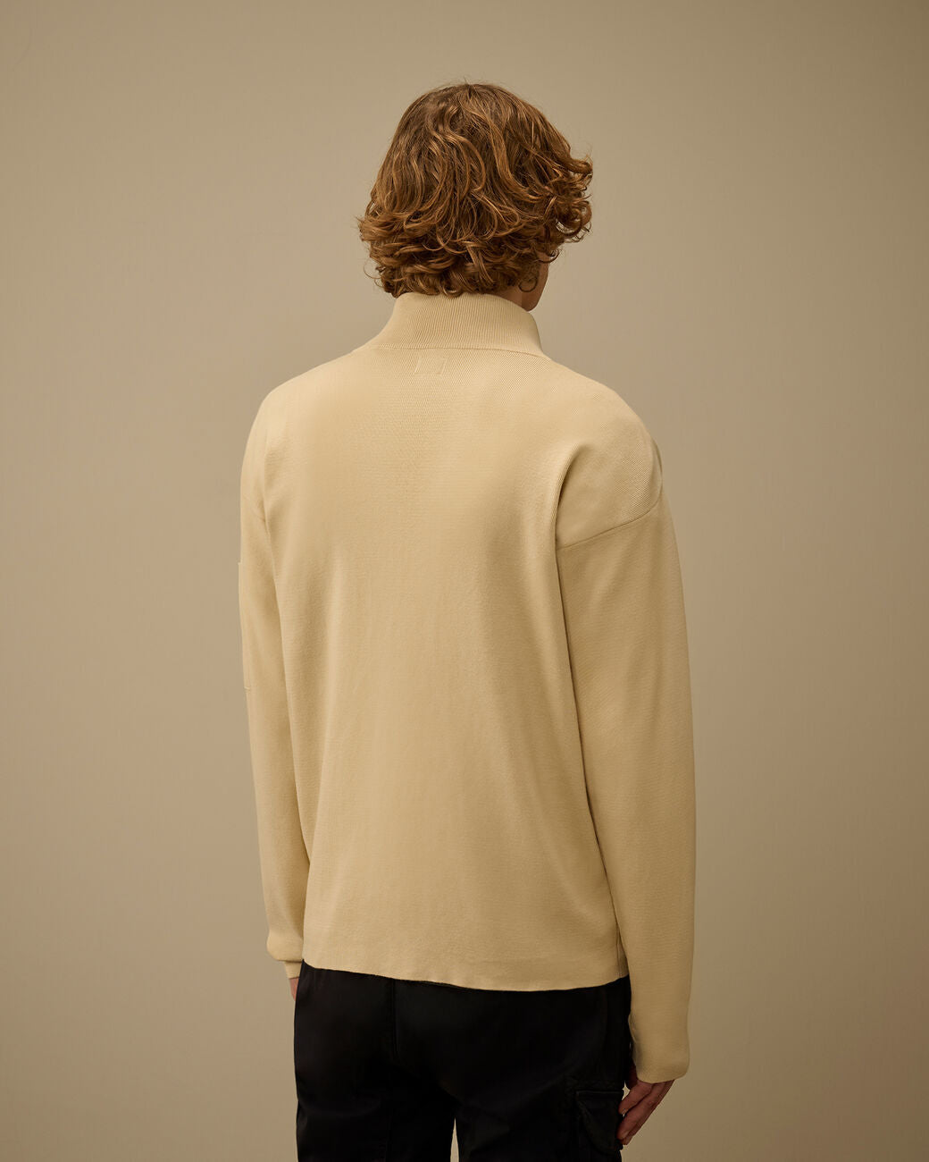 C.P. Company Cotton Sea Island Zipped Lens Vest-100% katoen-HEREN TRUIEN & VESTEN-Beige