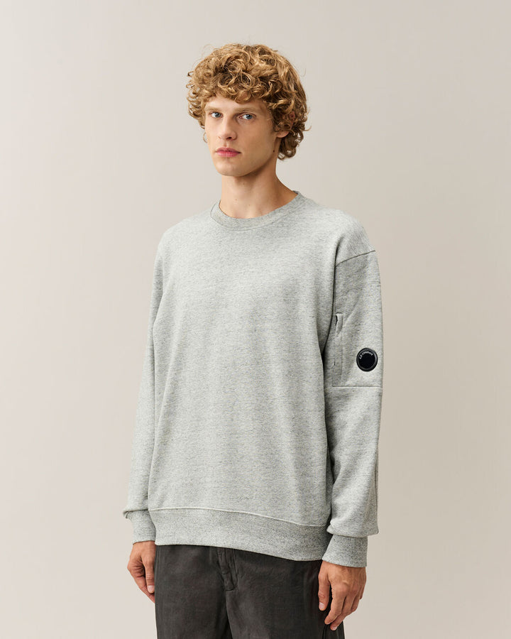 C.P. Company Crewneck Sweater – Grijs-100% katoen-HEREN TRUIEN & VESTEN-Grijs