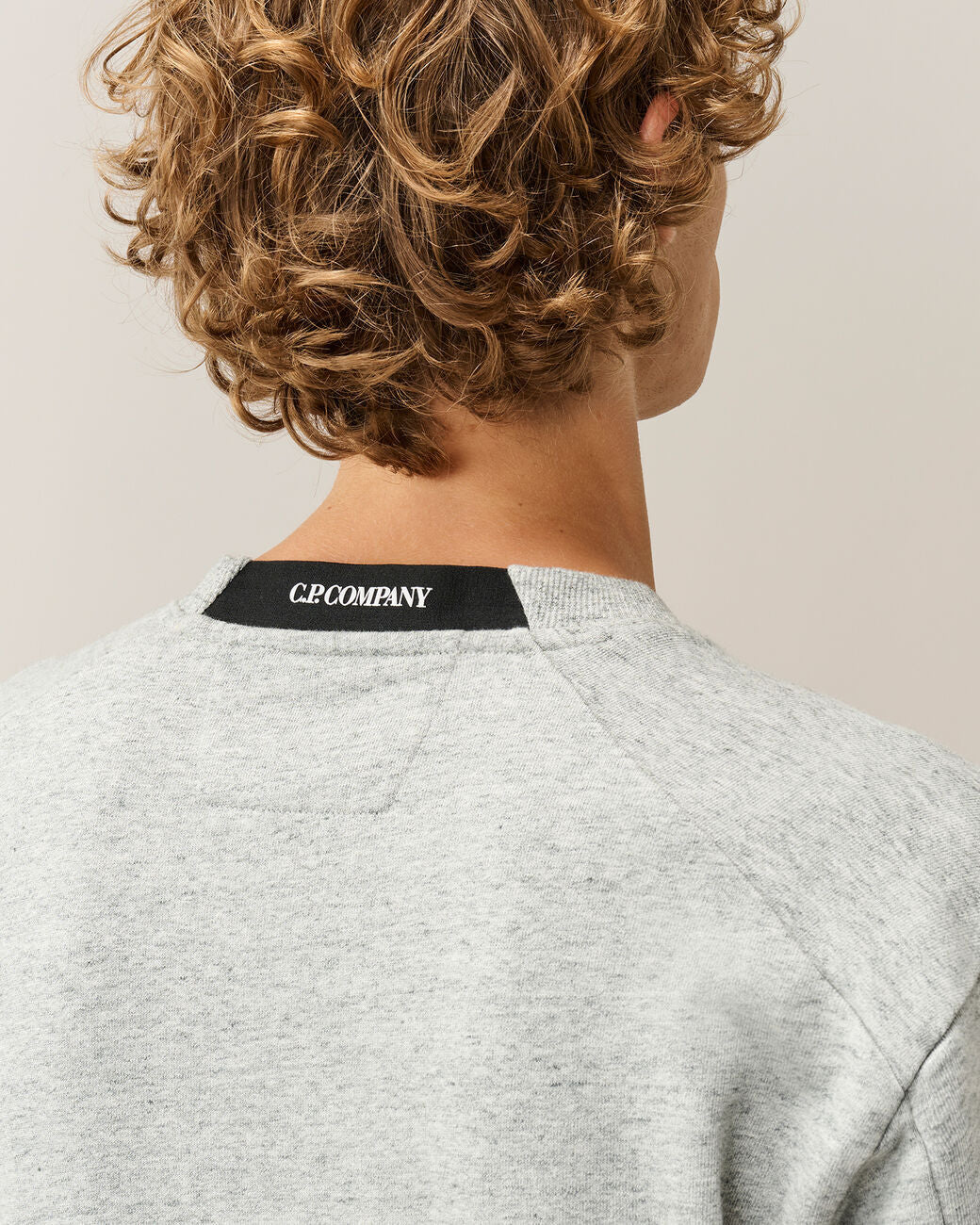 C.P. Company Crewneck Sweater – Grijs-100% katoen-HEREN TRUIEN & VESTEN-Grijs