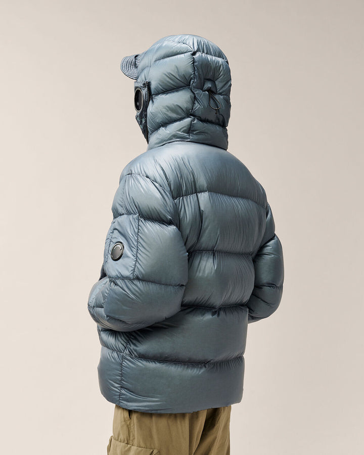 C.P. Company D.D. Shell Donsjack – Blauw-100% polyamide<br />Vulling: 95% eenden dons, 5% veren-HEREN JASSEN & JACKS-Blau