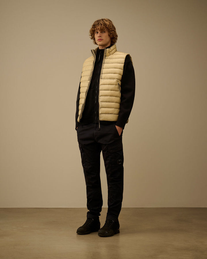 C.P. Company D.D. Shell Down Lens Bodywarmer-100% polyamide-HEREN JASSEN & JACKS-Beige