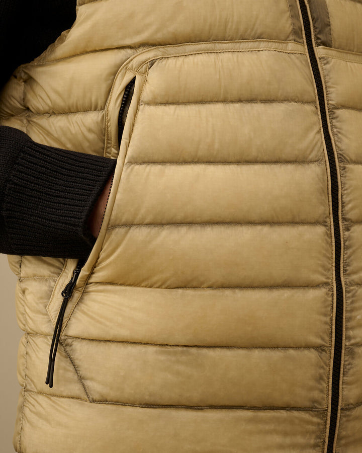 C.P. Company D.D. Shell Down Lens Bodywarmer-100% polyamide-HEREN JASSEN & JACKS-Beige