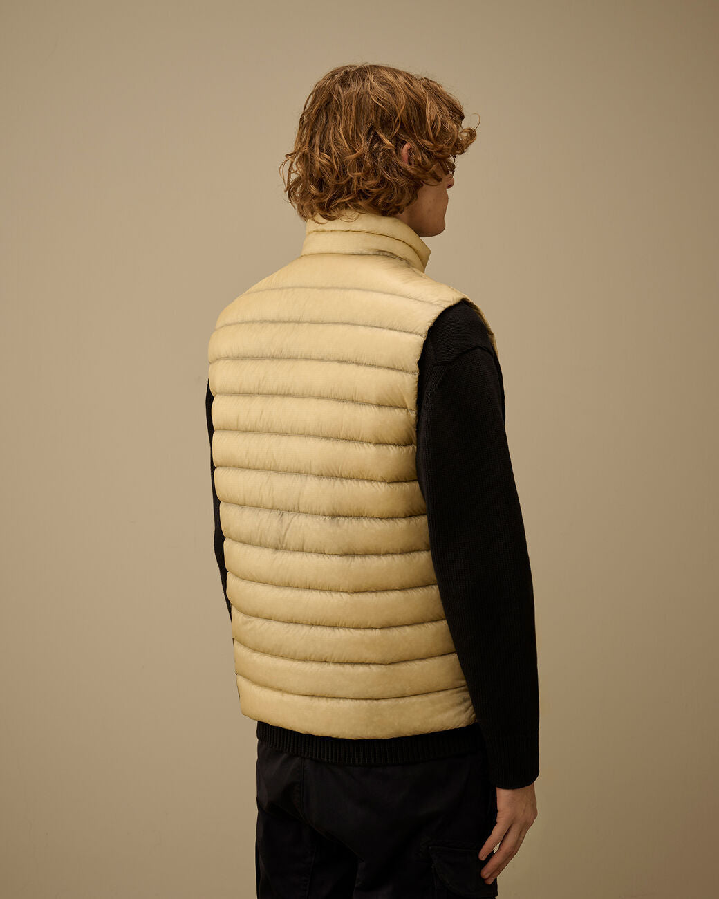 C.P. Company D.D. Shell Down Lens Bodywarmer-100% polyamide-HEREN JASSEN & JACKS-Beige