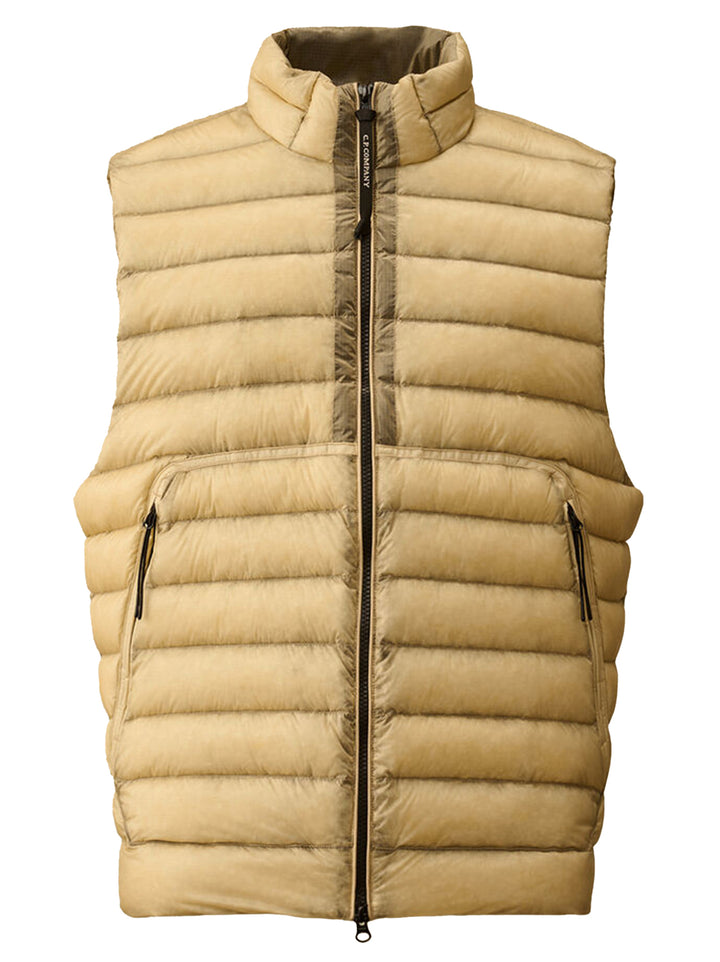 C.P. Company D.D. Shell Down Lens Bodywarmer-100% polyamide-HEREN JASSEN & JACKS-Beige