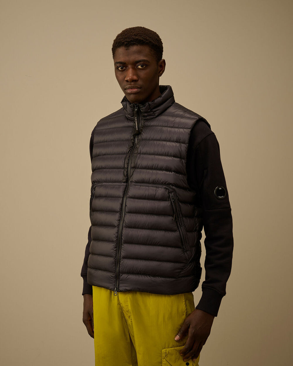 C.P. Company D.D. Shell Down Lens Bodywarmer-100% polyamide-HEREN JASSEN & JACKS-Blauw