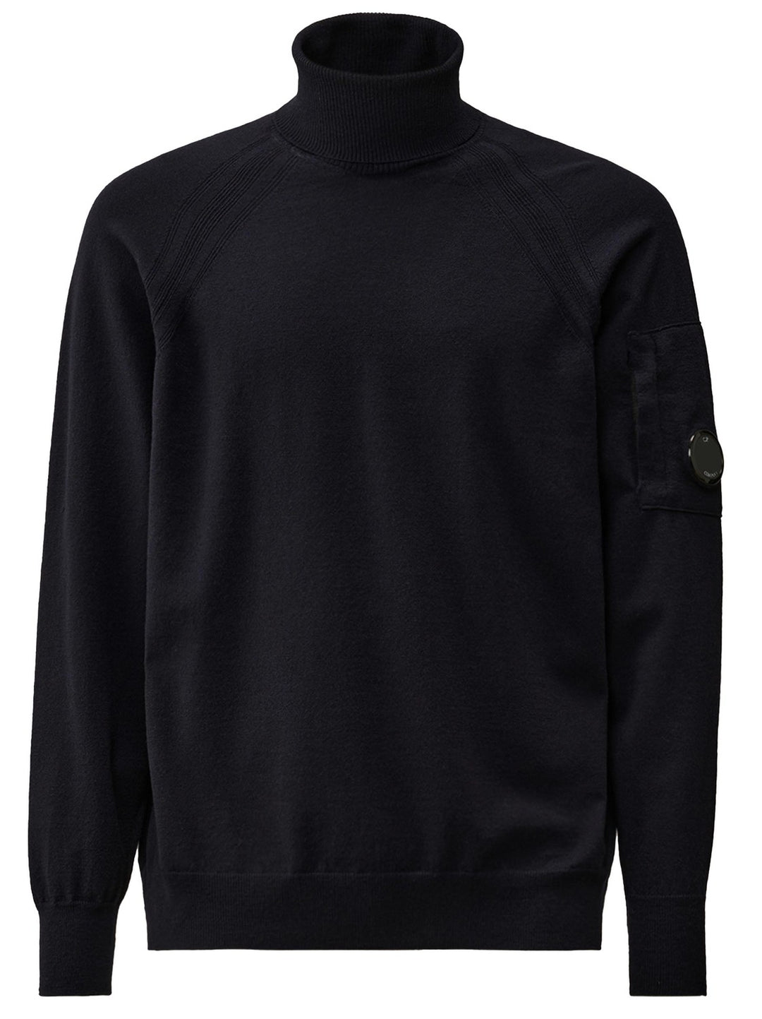 C.P. Company extra fijne merinowol coltrui-Buitenstof: 88% Scheerwol, 12% Polyester-HEREN TRUIEN & VESTEN-Blauw